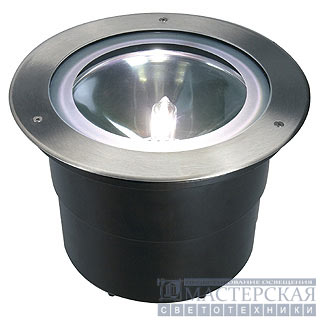 ADJUST HQI 70 recessed ground luminaire, round, stainless steel 304, G12, max. 70W, IP67