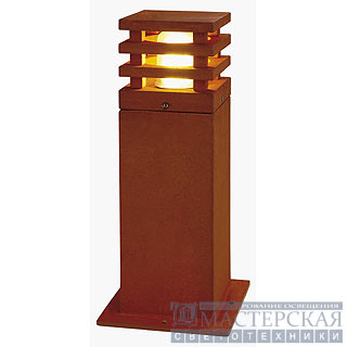 RUSTY SQUARE 40 outdoor lamp, rusted iron, E27 Energy Saver, max. 11W, IP55