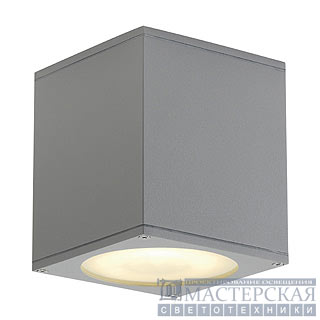 BIG THEO CEILING OUT ceiling luminaire, square, silvergrey, ES111, max. 75W