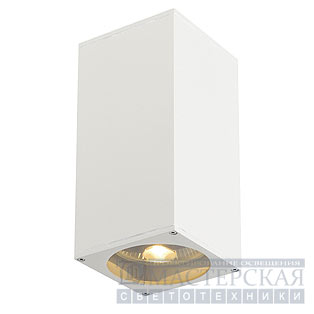 BIG THEO UP/DOWN OUT wall lamp , square, white, ES111, max. 2x75W