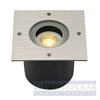 WETSY LED DISK 300 recessed, square, stainless steel 316, for Philips LED Disk module 9W