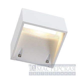 LOGS WALL wall lamp, square, white, 6W LED, warmwhite