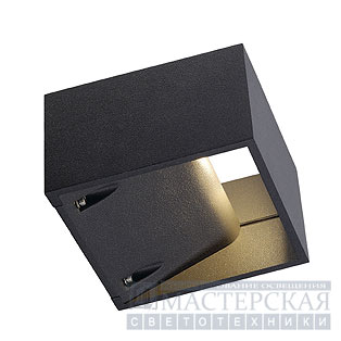 LOGS WALL wall lamp, square, anthracite, 6W LED, warmwhite