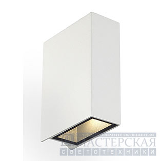 QUAD 2 wall lamp, square, white, LED, 2x3W, 3000K, up-down