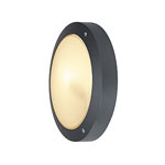 BULAN ceiling luminaire, round , anthracite, E14, max. 60W, satined glass
