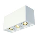 148053 SLV PLASTRA 35 TRIPLE светильник потолочный для 3х ламп GU10 по 35Вт макс., белый гипс