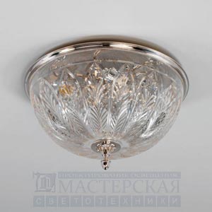 CL0100.NI.SE with XCL0100.AG Gunnersbury Flush Ceiling Light   Vaughan