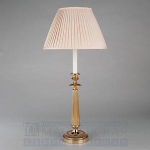 TM0008.BR Reeded Candlestick Table Lamp   Vaughan