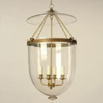 CL0300.BR Vaughan Glass Globe Lantern  