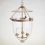 CL0303.BR Vaughan Glass Globe Lantern  