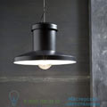 Chapeau Zava 50cm, 33cm подвесной светильник Chapeau_suspension_outside_black_9005_without_grid_inside_white_9010